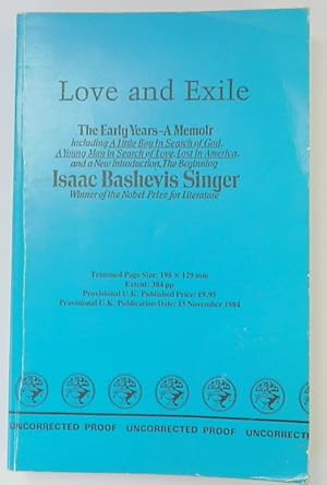 Seller image for Love and Exile: The Early Years - A Memoir for sale by PsychoBabel & Skoob Books