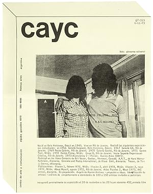 [SOUTH AMERICAN AVANT-GARDE ? COMPUTER ART] CAyC. Centro de Arte y Comunicación [Center of Arts a...