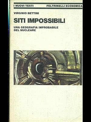Bild des Verkufers fr Siti impossibili zum Verkauf von Librodifaccia