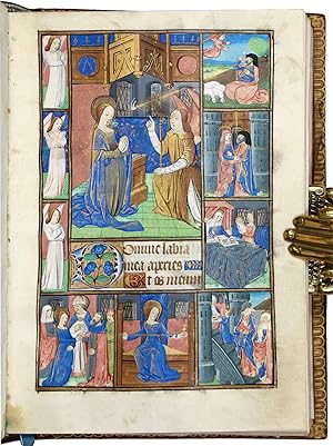 [Book of Hours - use of Rouen].Rouen, Normandy, France, ca. 1480. Small 4to (14.3 x 19.3 cm). Lat...