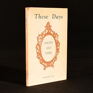 Seller image for These Days Poetry and Verse for sale by Rooke Books PBFA