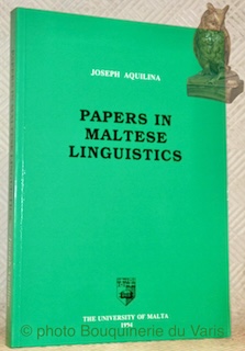 Image du vendeur pour Papers in Maltese Linguistics. mis en vente par Bouquinerie du Varis