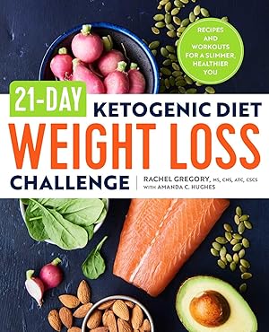 Bild des Verkufers fr 21-Day Ketogenic Diet Weight Loss Challenge: Recipes and Workouts for a Slimmer, Healthier You zum Verkauf von moluna