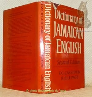 Seller image for Dictionary of Jamaican English. Second Edition. for sale by Bouquinerie du Varis