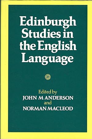 Seller image for Edinburgh Studies in the English Language for sale by Deeside Books