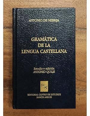 Image du vendeur pour GRAMTICA DE LA LENGUA CASTELLANA mis en vente par Librera Llera Pacios