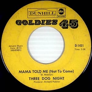 Seller image for Mama Told Me (Not To Come) / Feeling Alright [7" 45 rpm Single] for sale by Kayleighbug Books, IOBA