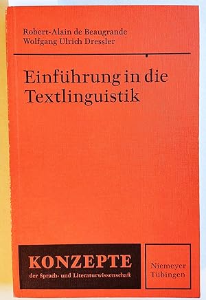 Immagine del venditore per Einfhrung in die Textlinguistik (=Konzepte der Sprach- und Literaturwissenschaft, Bd. 28). venduto da Versandantiquariat Kerstin Daras