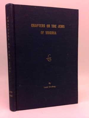Bild des Verkufers fr Chapters on the Jews of Virginia, 1658-1900 zum Verkauf von ThriftBooksVintage
