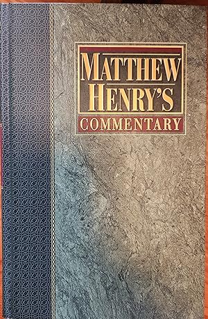 Immagine del venditore per Matthew Henry's Commentary Volume 3 Job to Song of Solomon venduto da Ozark Book Peddler