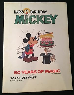 1978 Toy & Hobby World Special HAPPY BIRTHDAY MICKEY MOUSE Supplement (Complete 36 PP Merchandisi...