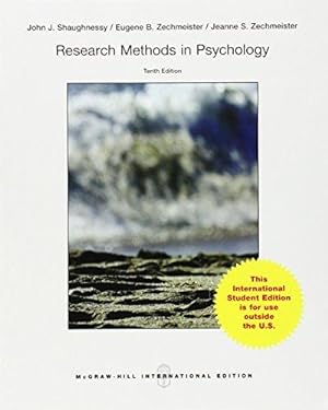 Immagine del venditore per Research Methods in Psychology (Int'l Ed) (COLLEGE IE OVERRUNS) venduto da WeBuyBooks