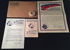 Seller image for RARE Original 1939 SUPERMEN OF AMERICA Complete Fan Club Kit (Includes original pinback, Secret Code Manual etc.) for sale by Back in Time Rare Books, ABAA, FABA