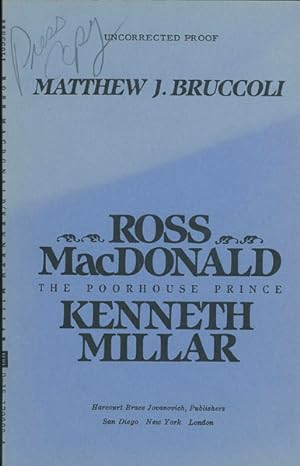 Imagen del vendedor de ROSS MACDONALD, KENNETH MILLAR, THE POORHOUSE PRINCE a la venta por BUCKINGHAM BOOKS, ABAA, ILAB, IOBA