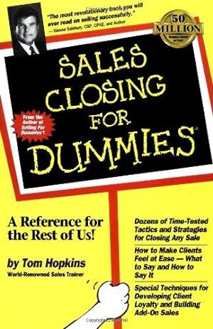 Imagen del vendedor de Sales Closing For Dummies a la venta por WeBuyBooks