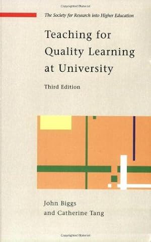 Bild des Verkufers fr Teaching for Quality Learning at University (Society for Research into Highter Education) zum Verkauf von WeBuyBooks