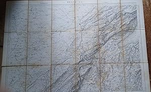 Topographische Karte der Schwiez. Armeekarten. Blatt XI Carte topographique de la Suisse 1 : 100,000