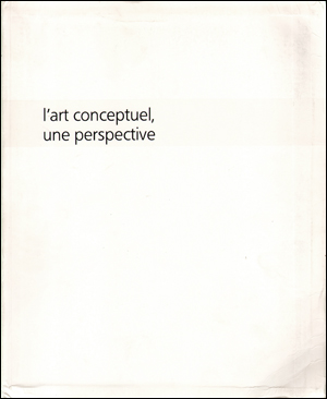 Image du vendeur pour L'Art Conceptuel, Une Perspective [First Edition] mis en vente par Specific Object / David Platzker