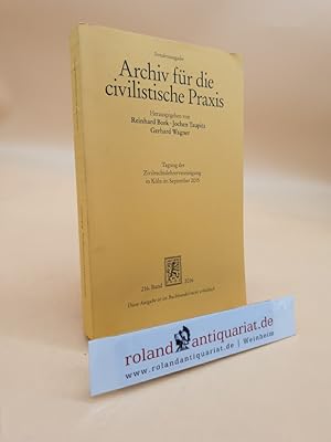 Seller image for Tagung der Zivilrechtslehrervereinigung in Kln im September 2015 (216. Band 2016) for sale by Roland Antiquariat UG haftungsbeschrnkt