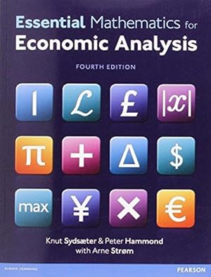 Bild des Verkufers fr Essential Mathematics for Economic Analysis zum Verkauf von WeBuyBooks