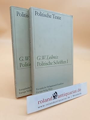 Politische Schriften I + II (2 Bände, komplett). Herausgeben und eingeleitet von Hans Heinz Holz.