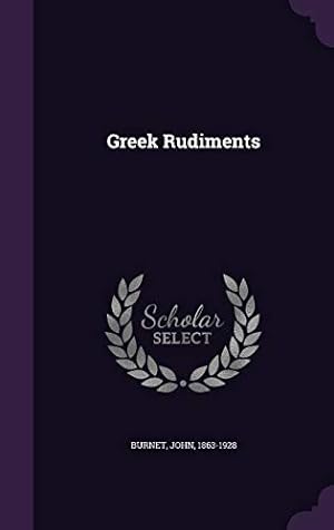 Seller image for Greek Rudiments for sale by WeBuyBooks