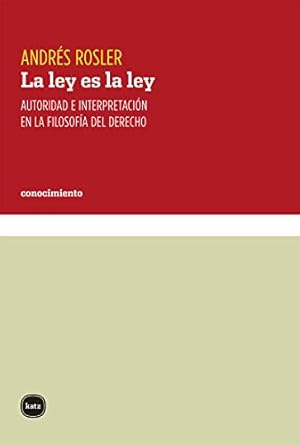 Immagine del venditore per La ley es la ley venduto da WeBuyBooks
