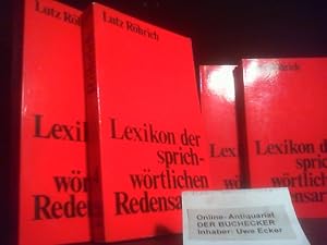 4 BÄNDE - Lexikon der sprichwörtlichen Redensarten