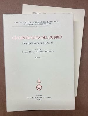 Bild des Verkufers fr La Centralit del Dubbio. Un Progetto di Antonio Rotond. Volumes I - II. zum Verkauf von Plurabelle Books Ltd