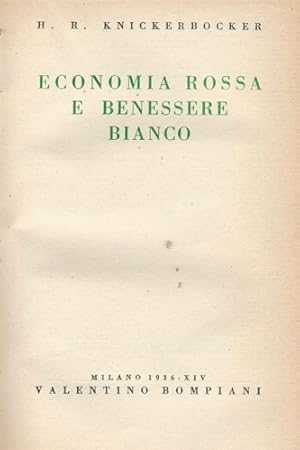 Seller image for Economia rossa e benessere bianco. for sale by FIRENZELIBRI SRL
