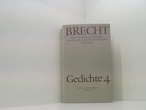 Bild des Verkufers fr Gedichte 4: Groe kommentierte Berliner und Frankfurter Ausgabe, Band 14 zum Verkauf von Book Broker