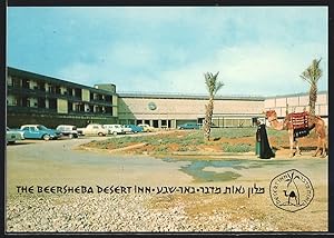 Ansichtskarte Beersheba, Desert Inn Hotel mit Kamel