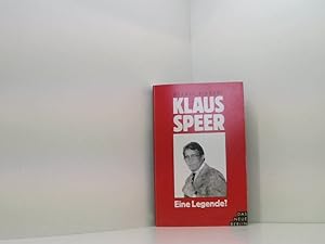 Bild des Verkufers fr Klaus Speer, Eine Legende? eine Legende? zum Verkauf von Book Broker