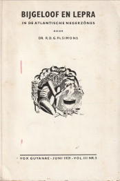 Seller image for Bijgeloof en Lepra in de Atlantische Negerzones for sale by Antiquariaat Parnassos vof