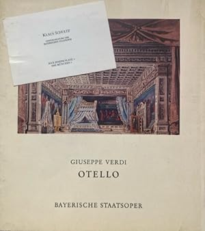 [ inkl. Beilage ] Guiseppe Verdi - Otello. Programmheft zur Neuinszenierung in der Bayerischen St...