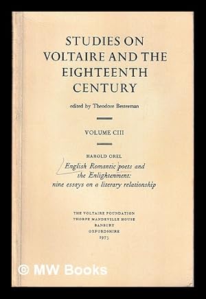 Seller image for Studies on Voltaire and the eighteenth century / edited by Theodore Besterman. Vol.103 for sale by MW Books Ltd.