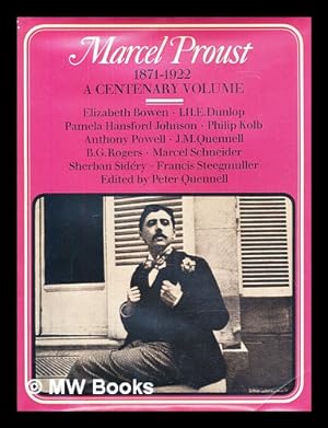 Bild des Verkufers fr Marcel Proust : 1971-1922 / a centenary volume zum Verkauf von MW Books Ltd.