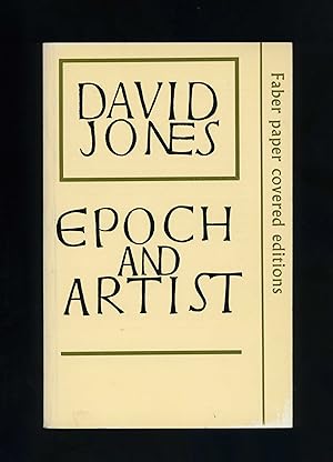 Image du vendeur pour EPOCH AND ARTIST (First paperback edition - first impression) mis en vente par Orlando Booksellers