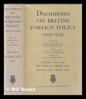 Imagen del vendedor de Documents on British Foreign Policy / Series 1: [1919-1925] Vol. 13 a la venta por MW Books Ltd.