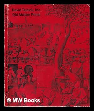 Image du vendeur pour Old master prints: catalogue number 6 mis en vente par MW Books Ltd.