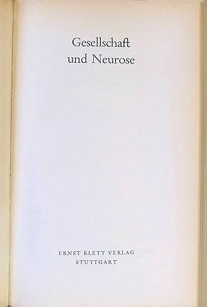 Seller image for Familien- und Betriebsneurosen - in: Gesellschaft und Neurose. for sale by books4less (Versandantiquariat Petra Gros GmbH & Co. KG)