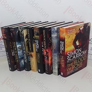 Seller image for The Legion; Praetorian; The Blood Crows; Brothers in Blood; Britannia; Invictus; Day of the Caesars; The Blood of Rome (Eagles of the Empire series, Books 10 to 17) (8 Volumes) for sale by BookAddiction (ibooknet member)