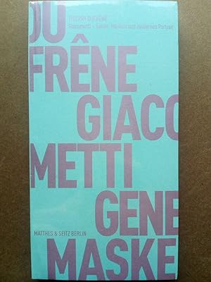 Seller image for Giacometti ? Genet - Masken und modernes Portrait for sale by Versandantiquariat Jena