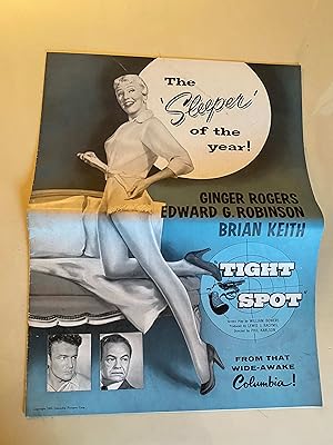 Bild des Verkufers fr Tight Spot Pressbook 1956 Ginger Rogers, Edward G. Robinson, Brian Keith! zum Verkauf von AcornBooksNH