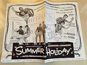 Bild des Verkufers fr Summer Holiday Pressbook 1963 Cliff Richard, Lauri Peters, Melvyn Hayes zum Verkauf von AcornBooksNH