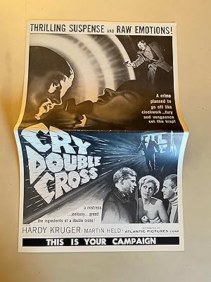 Imagen del vendedor de Cry Double Cross Pressbook 1962 Hardy Kruger, Martin Held, rare! a la venta por AcornBooksNH
