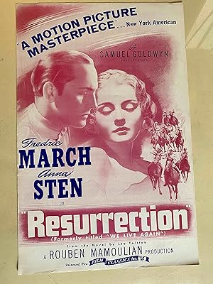 Imagen del vendedor de Resurrection Pressbook 1934 Anna Sten, Fredric March a la venta por AcornBooksNH