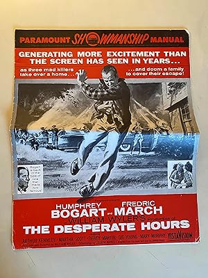 Seller image for The Desperate Hours Pressbook 1955 Humphrey Bogart, Fredric March! for sale by AcornBooksNH