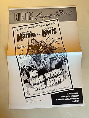 Image du vendeur pour At War with the Army Pressbook 1951 Dean Martin, Jerry Lewis, Polly Bergen! mis en vente par AcornBooksNH
