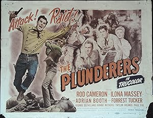 The Plunderers Lobby Title Card 1948 Rod Cameron, Ilona Massey!